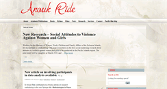 Desktop Screenshot of anoukride.com